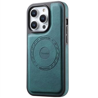 DENIOR A13 For iPhone 15 Pro Max Magnetisk Etui PU Lærbelagt PC+TPU Telefondeksel