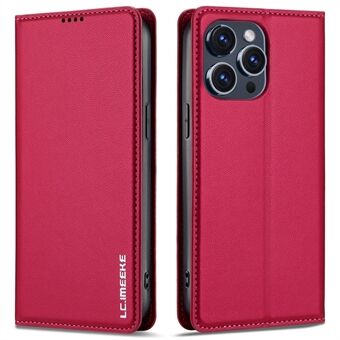 LC.IMEEKE L1-serien for iPhone 15 Pro Max etui PU skinn lommebok stativ beskyttende telefondeksel