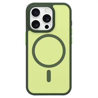 For iPhone 15 Pro Max Etui Kompatibel med MagSafe Hudberørings TPU+PC Matt Telefondeksel