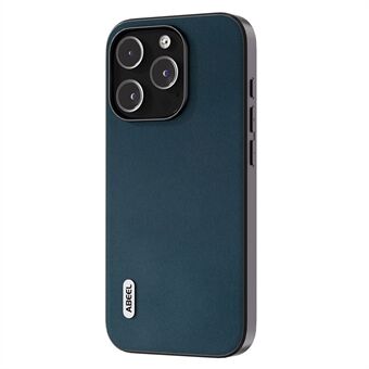 ABEEL for iPhone 15 Pro Max Telefondeksel Ekte kuskinnbelagt PC+TPU Nappa-teksturovertrekk