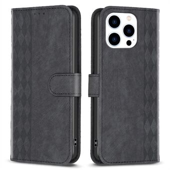 For iPhone 15 Pro Max Stand Case Anti-scratch Wallet Imprinted Rhombus PU Leather Phone Cover
For iPhone 15 Pro Max Støttesak Antiripe Lommebok Preget Ruteskjerm PU Lærtelefondekning