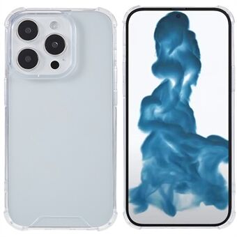 Bakdeksel for iPhone 15 Pro Max, gjennomsiktig akryl+TPU ripesikker mobiltelefonveske.