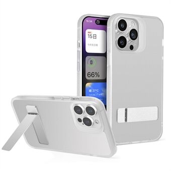 G Style Støttebein Telefondeksel for iPhone 15 Pro Max Hud-Touch TPU+Akryl Telefonveske