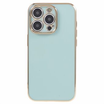 For iPhone 15 Pro Max Soft TPU 6D Elektroplatede Deksel Blank Glanset Støtsikker Beskyttende Telefonomslag