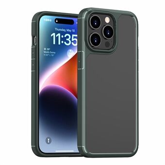 Forsvar Armor-serien for iPhone 15 Pro Max TPU+PC støtsikker deksel gjennomsiktig bakside mobiltelefondrekk