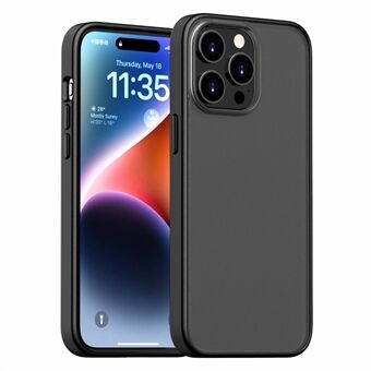 Magisk serie TPU + PC-telefondeksel til iPhone 15 Pro Max, gjennomsiktig matt beskyttelsesdeksel