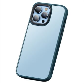 Matte PC + TPU-deksel til iPhone 15 Pro Max, berøringsvennlig og tynn telefonbeskyttelse med metallkameraramme.