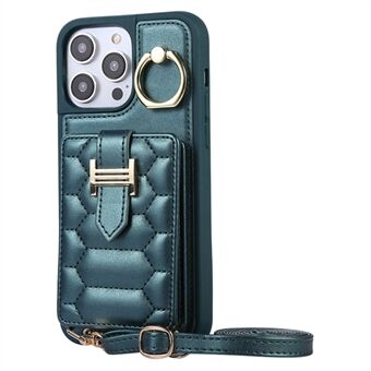 For iPhone 15 Pro Max Ring Holder Kickstand PU Leather+TPU Cover Phone Case Card Holder Cell Phone Shell:

For iPhone 15 Pro Max Ring Holder Kickstand PU Leather + TPU Deksel Telefonsak Kortholder Mobiltelefon Skall