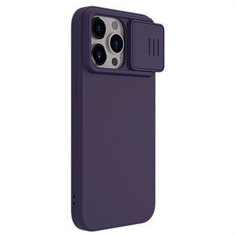 NILLKIN For iPhone 15 Pro Max-deksel PC + Silikon Skyvekamera Lokk Telefondeksel Kompatibel med MagSafe