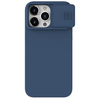 NILLKIN for iPhone 15 Pro Max Skjermkamera Beskyttelsesdekselet Flytende silikon + PC baksidedeksel