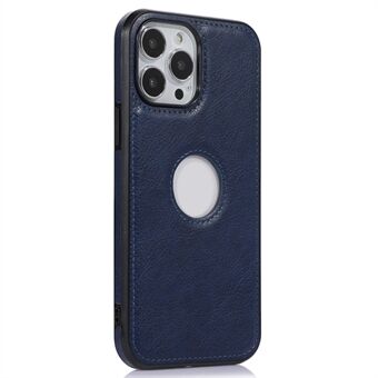 For iPhone 15 Pro Max-deksel TPU+PU-telefondeksel Logo Visning Design Støtsikker Skall