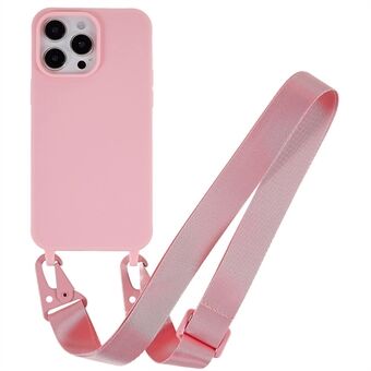 Matte TPU-deksel for iPhone 15 Pro Max Case Anti-Fall Telefonveske med bred snor