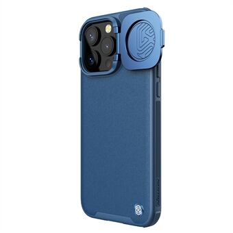 Vennligst oversett til norsk:

NILLKIN CamShield Prop Til iPhone 15 Pro Max Deksel Linsebeskyttelse i PU-skinn+PC+TPU Magnetisk Telefondeksel