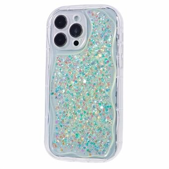 JTW-serien for iPhone 15 Pro Max-etui med glitterpaljetter, mykt TPU-telefondeksel.