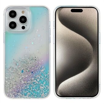 DFANS Starlight Shining-serien for iPhone 15 Pro Max-deksel Støtsikker PC+TPU-telefonbaksidedeksel