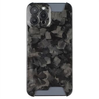 For iPhone 15 Pro Max-dekselet Forging Pattern Carbon Fiber Texture Aramid Fiber Phone Cover - Svart