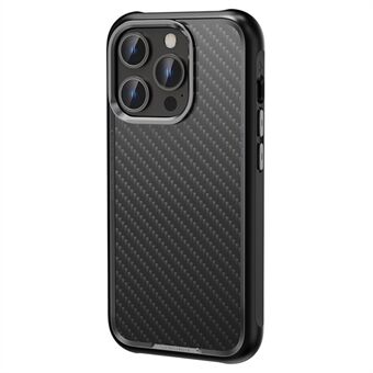 ROCK For iPhone 15 Pro Max Magnetisk Etui Kevlar+PC+TPU-deksel Metallobjektivdeksel