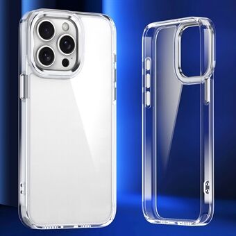 For iPhone 15 Pro Max Mobildekselet "Drop Proof" med gjennomsiktig TPU+PC-bakdeksel.