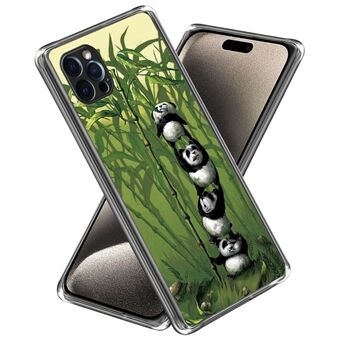 For iPhone 15 Pro Max-mønstertrykkings-TPU-etui Slank telefonbaksidedeksel