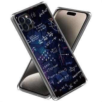 For iPhone 15 Pro Max Deksel Ultra Tynn TPU Telefon Skall med Mønsterutskrift