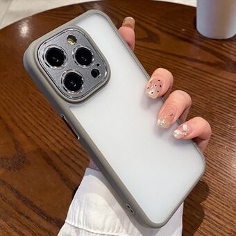 For iPhone 15 Pro Max Anti-drop Case Skin-touch TPU+PC Phone Cover with Lens Film translates to Norwegian as:

For iPhone 15 Pro Max Anti-drop Case Skin-touch TPU+PC Telefondeksel med Linsefilm