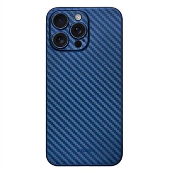 KZDOO For iPhone 15 Pro Max Karbonfiber Tekstur Bakdeksel PP Mobiltelefon Etui.