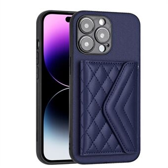 YB Leather Coating Series-8 For iPhone 15 Pro Max Case RFID Blokkerende Kortholder Telefondeksel