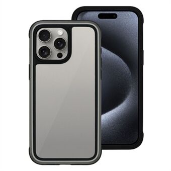 KZDOO For iPhone 15 Pro Max Støtsikker Sak TPU+PC+Metallramme ARES Telefondeksel