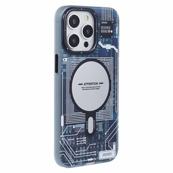 MLY-serien for iPhone 15 Pro Max magnetisk deksel TPU + akryltelefondeksel morsomt kreativt kretskort