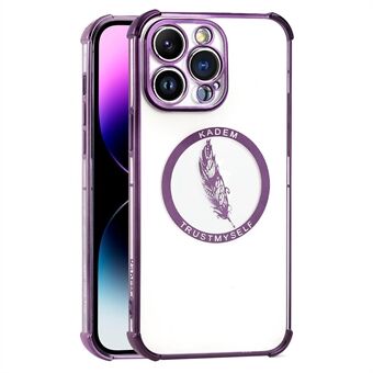 KADEM Elektroplateret Etui for iPhone 15 Pro Max Skall TPU Forsterkede Hjørner Telefonveske