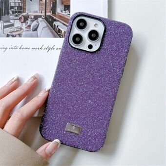 VESCENT for iPhone 15 Pro Max Anti-drop PC+TPU Telefonveske Hot Press Molding Glitterpowder Telefondekse.