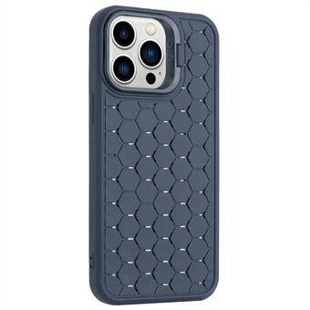 For iPhone 15 Pro Max Case Objektiv Stativ TPU Mobildeksel Pustende Kjøling