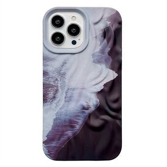 For iPhone 15 Pro Max Deksel Foldedesign Lysende TPU Mobildeksel