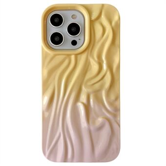 For iPhone 15 Pro Max-etui i brettedesign, fargekombinasjon av TPU-telefondeksel.