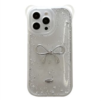 For iPhone 15 Pro Max Case 3D Personlig Mønster PC+TPU Telefondeksel med Håndstropp