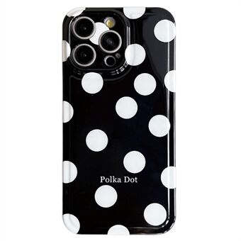 For iPhone 15 Pro Max-dekselet Air Cushion IMD Polka Dot TPU-mobildeksel.