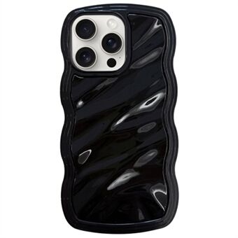 For iPhone 15 Pro Max Case Vann ripples mønster TPU telefon bakdekselet