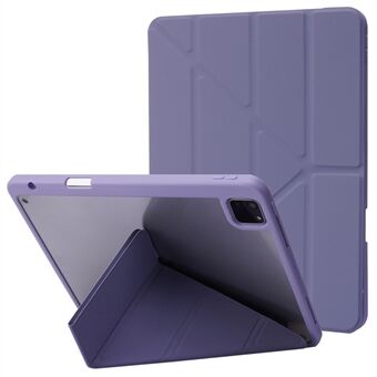 For iPad Pro 13 (2024) Cover Origami Stand Lær Tabletteske med Automatisk Vekk / Søvn