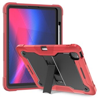 For iPad Pro 13 (2024) Etui i silikon + PC-brettdeksel med pennholder.