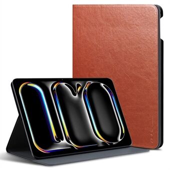 X-LEVEL Kate-serien for iPad Pro 13 (2024) etui i skinn med stativ for nettbrett med automatisk dvale-/våknemodus