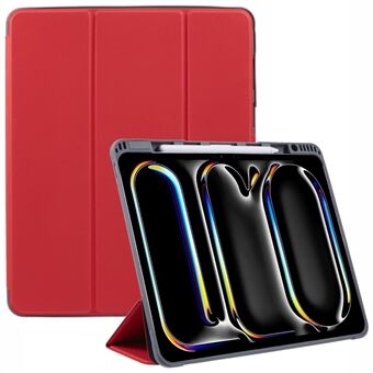 MUTURAL For iPad Pro 13 (2024) Etui Tre-fold Stativ Nettbrett Lærdeksel Automatisk Vekking / Hvile