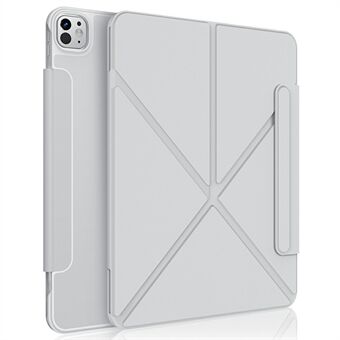 XUNDD XDD-0014 For iPad Pro 11 (2024) Etui PU Lær Multi-Vinkel Stativ Smart Nettbretthylster med Pennholder