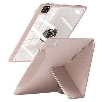 For iPad Pro 11 (2024) Etui Lær+PC+TPU Avtagbart Magnetisk Nettbrettetui