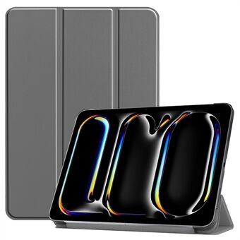 For iPad Pro 11 (2024) Etui PC+PU Auto Wake Sleep Tablettskall med Tri-fold-stativ