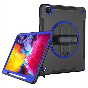 Tykkere Støtte for iPad Air 11 (2024) / Pro 11-tommer (2021) / (2020) / (2022) PC TPU Hybrid Deksel med Pennholder PET Film