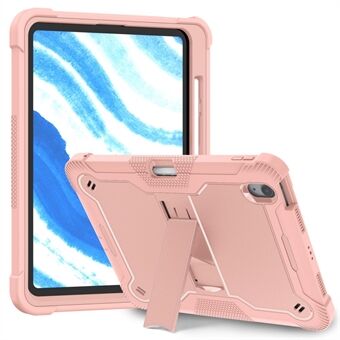 For iPad Air 11 (2024) Etui i silikon + PC-nettbrettsdeksel med stabil stativ