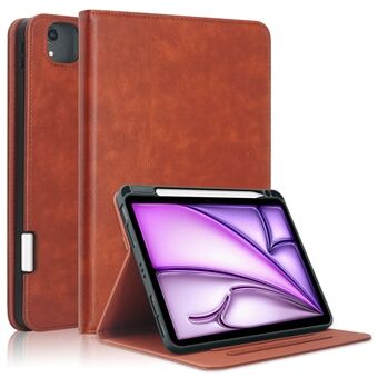 For iPad Pro 11-tommers (2018) / (2020) / (2021) / (2022) / Air (2020) / (2022) / Air 11 (2024) Etui Lær Tablett Deksel.