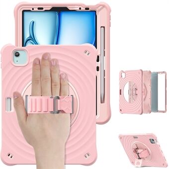 For iPad Air 11 (2024) / Air (2022) / (2020) / iPad Pro 11 (2022) / (2021) / (2020) / (2018) Etui Kickstand TPU+PC+Silikondeksel