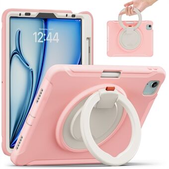 For iPad Air 11 (2024) / Air (2022) / (2020) / iPad Pro 11 (2022) / (2021) / (2020) / (2018) Etui Kickstand PC+TPU Deksel med Pennespor