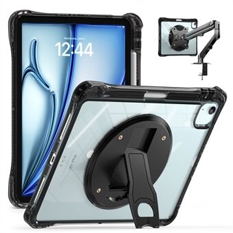 Kickstand-deksel for iPad Air 11 (2024) / Air (2022) / (2020) / iPad Pro 11 (2022) / (2021) / (2020) / (2018) PC+TPU+Acryl-deksel